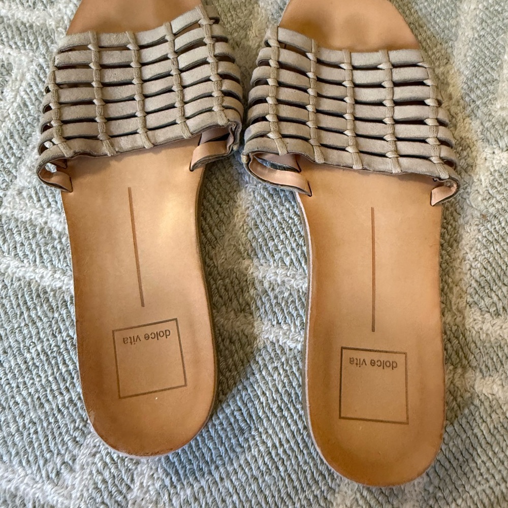 Dolce Vita Woven Gray Sandals